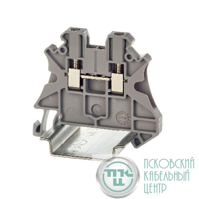 Клемма проходная винтовой зажим 2 точки подключения 2.5кв.мм сер. DKC TUR-2.5