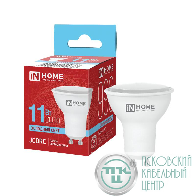 Лампа светодиодная LED-JCDRC-VC 11Вт рефлектор 6500К холод. бел. GU10 990лм 230В IN HOME 4690612024783