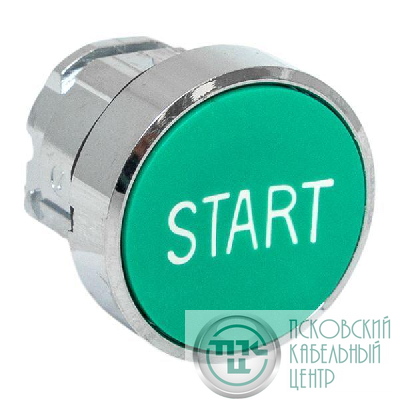 Механизм кнопки исполнительный "START" XB4 зел. плоский возвратный без фиксации IP65 EKF XB4BA-3160C-65