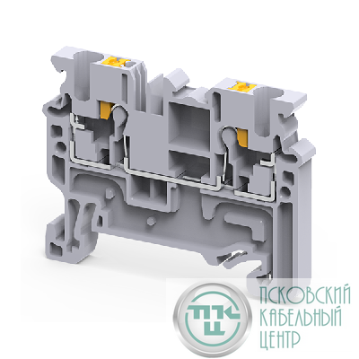 Клемма проходная push-in OptiClip CP-2.5-I-24А (0.2-2.5) сер. КЭАЗ 331838