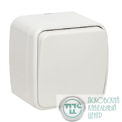 Выключатель 1-кл. ОП Минск 10А IP20 бел. Basic EKF EGV10-021-10