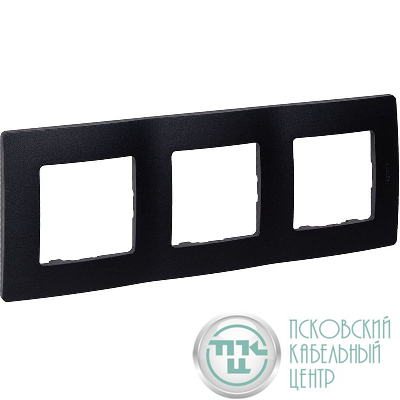 Рамка 3-м СП Etika IP20 антрацит IEK 672583