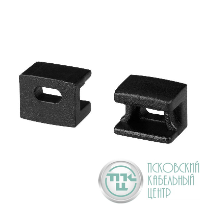 Заглушка PLINTUS-FANTOM BLACK с отверстием пластик (комплект) Arlight 043608