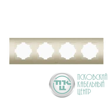 Рамка 4-м Cosmo титаниум ABB 612-011400-228