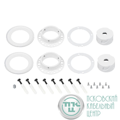 Крепление MOONLIGHT-D40-CEILING-IN-F-DL White металл (комплект) Arlight 048996