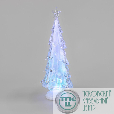 Фигура светодиодная "Елочка со звездой" 37см 1LED 0.1Вт IP20 на подставке элементы питания 4хAAA (не в компл.) Neon-Night 513-026