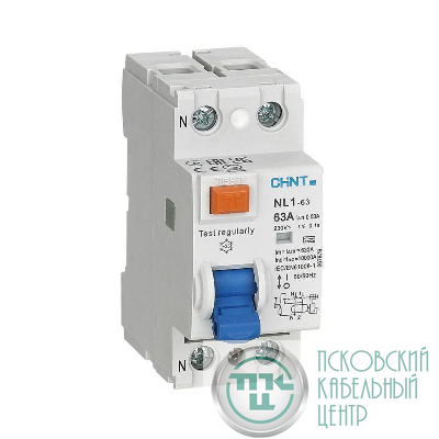 Выключатель дифференциального тока (УЗО) 2п 16А 10мА тип AC 6кА NL1-63 (R) CHINT 200823