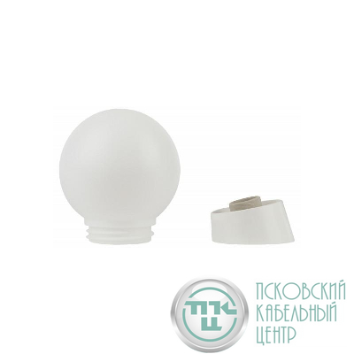 Светильник НБП 01-60-004 У3 пластиковый шар косое осн./бел. Витебск 1503-00080