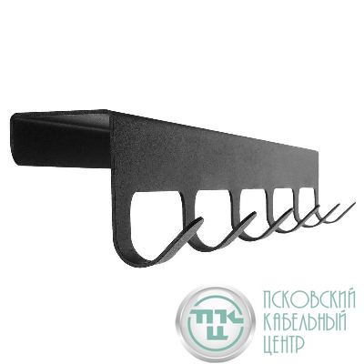 Вешалка навесная на дверь 6 крючков черн. Rexant 38-0643
