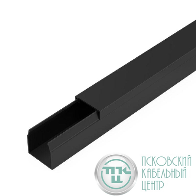 Кабель-канал 16х16 L2000 с двойн. замком черн. Промрукав PR03.0210