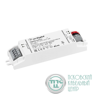 Блок питания ARJ-SP-15-PFC-NFC-WR 15Вт 3-45В 0.1-0.7А IP20 пластик Arlight 050110
