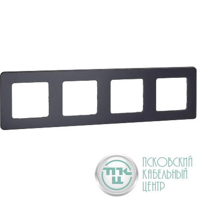 Рамка 4-м СП Inspiria IP20 антрацит IEK 673963