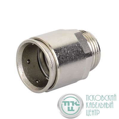 Муфта труба-коробка d16мм IP66/IP67 М16х1.5 никелир. латунь DKC 6111-A16N