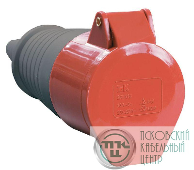Розетка кабельная 32А 380В 3P+PЕ ССИ-224 IP44 IEK PSR22-032-4