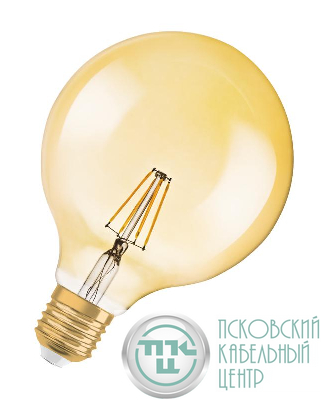 Лампа светодиодная филаментная Edition 1906 GLOBE 4Вт шар 2400К тепл. бел. E27 220-240В OSRAM 4052899962071