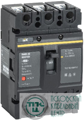 Выключатель автоматический 3п 160А 35кА ВА88-35 MASTER IEK SVA30-3-0160-02
