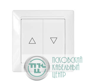 Выключатель жалюзи 2-кл. СП 10А бел. Bylectrica С4 10-890