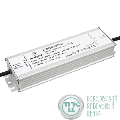 Блок питания ARPV-UH24320A-PFC 24В 13.3А 320Вт IP67 метал. Arlight 024272(1)