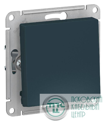 Выключатель 1-кл. AtlasDesign 2-п. 10А мех. изумруд SE ATN000821
