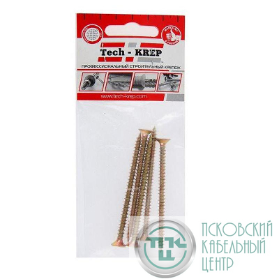 Саморез ШУж 5.0х80 потайной головкой (уп.5шт) Tech-Krep/Zitar 102514