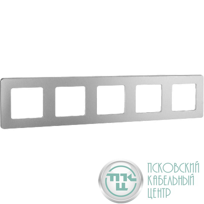 Рамка 5-м Inspiria алюм. IEK 673972
