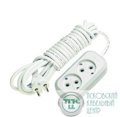 Удлинитель 2х5м без заземл. 10А IP20 Makel MGP104