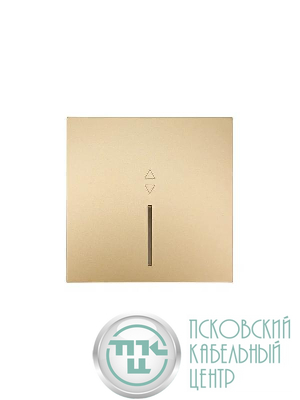 Выключатель проходной 1-кл. с индик. СП ZIMA IP20 10А безвинт. зажим зол. LEZARD 704-3688-114QC