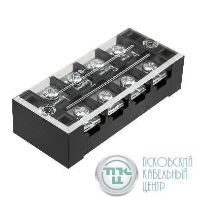 Блок зажимов клеммный БЗН ТВ-4504 4.0кв.мм 45А 4 пары Rexant 11-2152