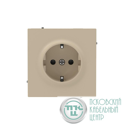 Розетка силовая KANT 2P+E без шторки ванильн. марципан DKC 7015033
