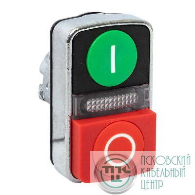 Механизм кнопки исполнительный XB4 "пуск-стоп" с выпирающим стопом возвратный без фиксации с подсветкой IP65 EKF XB4BW84-65