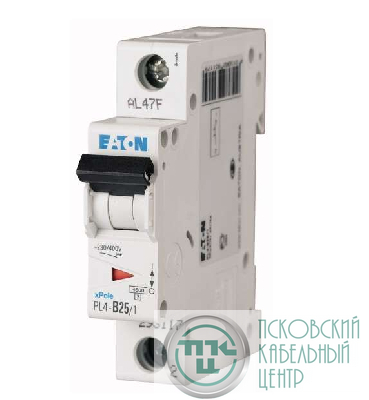 Выключатель автоматический модульный 1п C 40А 4.5кА PL4-C40/1 EATON 293128