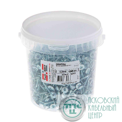 Саморез ШСММ сверло 4.2х19 (уп.1000шт) Zitar 100997