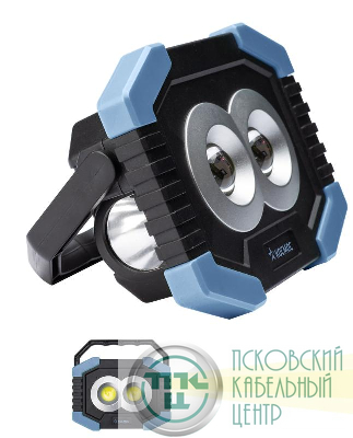 Фонарь-светильник рабочий COB LED 4Вт LED 1Вт 2 линзы 3хAA ABS-пластик КОСМОС KOS702B