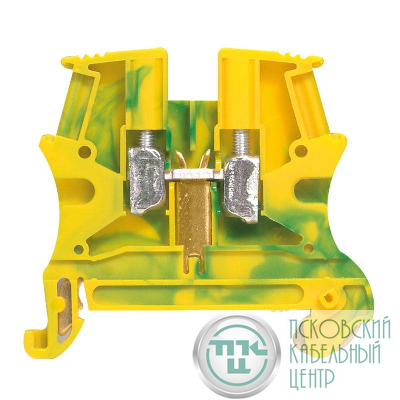 Блок клеммный Viking3 2.5х5мм желт./зел. Leg 037170