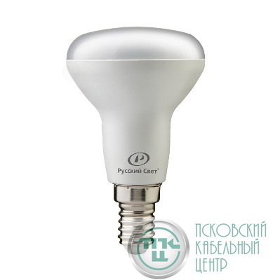Лампа светодиодная RS LED R50 E14 7W 220-240V 7Вт рефлектор матовая 2700К тепл. бел. E14 560лм 220-240В Ra90 Русский Свет 15010645077