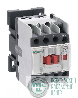 Контактор КМ-103 18А кат. 220В AC 1НО+1НЗ AC-3 DEKraft 22113DEK