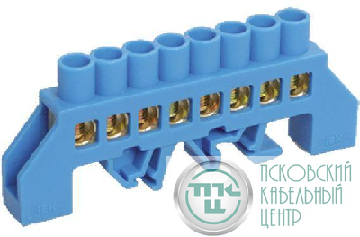 Шина нулевая в комб. DIN-изол. "Стойка" ШНИ-8х12-8-КС-С IEK YNN10-812-8DP-K07