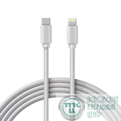 Кабель Lightning - Type-C 3А 1м ПВХ бел. Rexant 18-1129