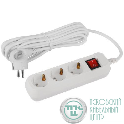Удлинитель 3х5м с заземл. с выкл. ПВС 3х1 UDL-16-350-ES Greenline Эра Б0065066