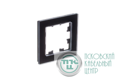 Рамка 1-м AtlasDesign Nature натур. стекло черн. SE ATN361001