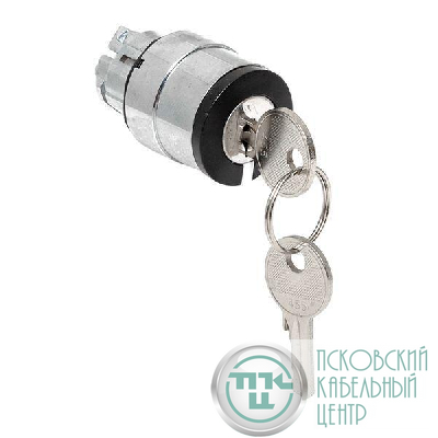 Механизм переключателя исполнительный ХB4 на 2 положения с замком с извлечением ключа во всех положениях IP65 EKF XB4BG2F-2P-65