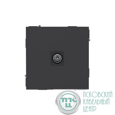 Розетка телевизионная одиночная TV KANT черн. уголь DKC 7012503