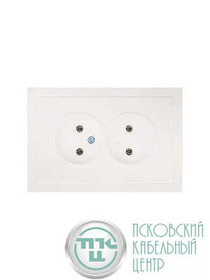 Розетка 2-мест. б/з СП ZIMA IP20 16А ПБТ безвинт. зажим слон. кость LEZARD 704-9000-128BQC