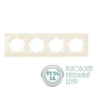 Рамка 4-м Cosmo крем. ABB 612-010300-228