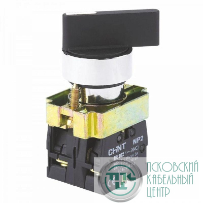 Переключатель NP2-BJ21 2 положения фиксацией 1НО IP40 (R) CHINT 573992