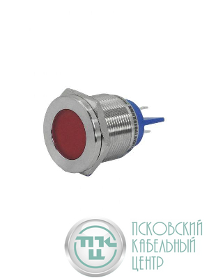 Лампа индикаторная GQ22T-D/L/R/220V/S светодиодная матрица d22мм 220В AC/DC IP67 метал. красн. Электротехник ET020078