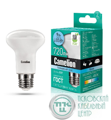 Лампа светодиодная LED9-R63/845/E27 9Вт 220В Camelion 13475