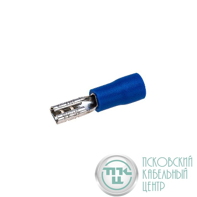 Клемма плоская изолированная (гнездо-3.8мм) 1.5-2.5кв.мм (РПи-м 2.5-(2.8) / РПИм 2-250 / FDD2-110(8)) (блист.10шт) Rexant 06-0388-A