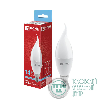 Лампа светодиодная LED-СВЕЧА НА ВЕТРУ-VC 14Вт 230В E14 6500К 1330лм IN HOME 4690612054384