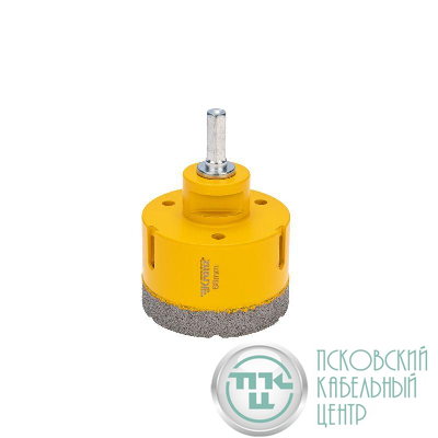 Коронка алмазная профессиональная по керамограниту и железобетону М14 вакуумное спекание 68мм для УШМ Kranz KR-92-1025
